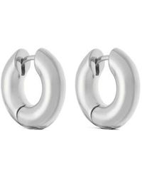 Reiss - Oliva Plain Huggie Hoop Earrings - Lyst
