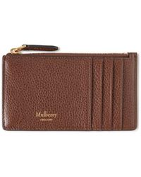 Mulberry - Continental Zip Leather Card Holder - Lyst