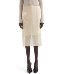 Givenchy - Iris Silk Chiffon Skirt - Lyst