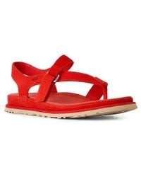 UGG - Goldengaze Toe Post Suede Sandal - Lyst