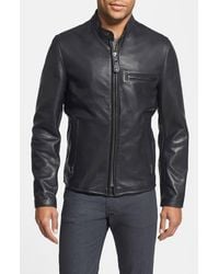 Schott Nyc - Café Racer Oil Tanned Leather Moto Jacket - Lyst