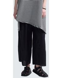 Luukaa - Elinea Printed Poplin Wide-Leg Pants - Lyst