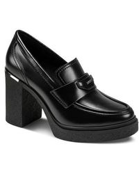 DKNY - Tafani Block Heel Loafer - Lyst