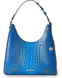 Brahmin - Tabitha Croc Embossed Leather Shoulder Bag - Lyst