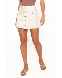 Petal & Pup - Presley Denim Miniskort - Lyst