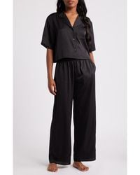 Open Edit - Boxy Everyday Satin Pajamas - Lyst