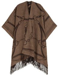 ZZDNU Lauren Ralplh Lauren - Equestrian Jacquard Oversized Ruana - Lyst