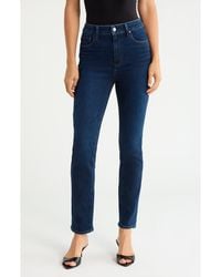 PAIGE - Gemma High Waist Cigarette Jeans - Lyst