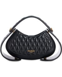 Balmain - Medium Jolie Madame Quilted Leather Top Handle Bag - Lyst