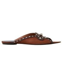 Lanvin - Eclipse Arch Flat Mule - Lyst