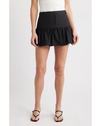 Mango - Tom Bubble Hem Miniskirt - Lyst