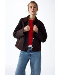 H&M - Jacket With Corduroy Collar - Lyst
