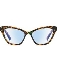 Kate Spade - Gracelyn 54Mm Light Blocking Rectangular Reading Glasses - Lyst