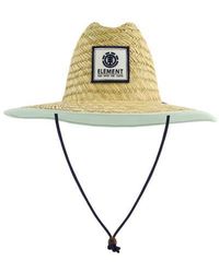 Element - Woven Seagrass Lifeguard Hat With Solid Under Brim & Chin Cord - Lyst