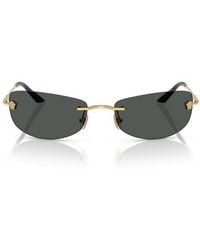 Versace - 60Mm Rectangular Sunglasses - Lyst
