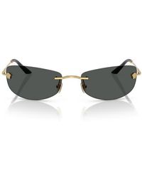 Versace - 60Mm Rectangular Sunglasses - Lyst