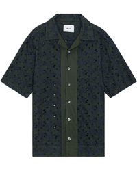 NN07 - Leo 5655 Embroidered Organic Cotton Blend Camp Shirt - Lyst