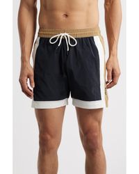 BOSS - Remy Colorblock Swim Trunks - Lyst