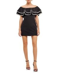Endless Rose - Off The Shoulder Ruffle Minidress - Lyst