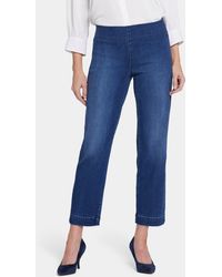 NYDJ - Bailey Pull-on Ankle Relaxed Straight Leg Jeans - Lyst