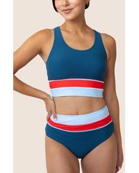 Nanis - Cut Back Crop Swim Top - Lyst