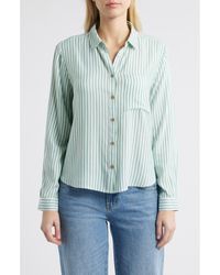 Beach Lunch Lounge - Candace Stripe Button-Up Shirt - Lyst