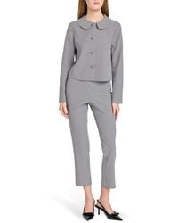 Wayf - Melina Houndstooth Crop Pants - Lyst