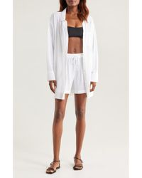 Nordstrom - Oversized Cover-Up Shirt - Lyst