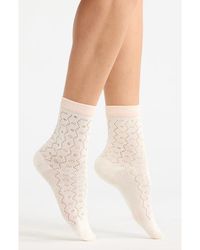Casa Clara - Mia Pointelle Crew Socks - Lyst