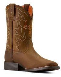 Ariat - Kids' Deer Ridge Wide Square Toe Western Boot - Lyst