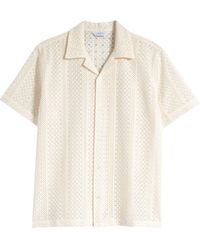 Saturdays NYC - Canty Cotton Blend Lace Camp Shirt - Lyst