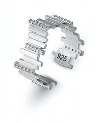 Spero London - New Multiple Bar Sterling Ring - Lyst
