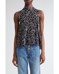 Ulla Johnson - Ali Embroidered Cutout Sleeveless Top - Lyst