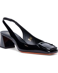 Santoni - Lemon Patent Sling Back - Lyst