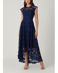 Shoshanna - Midnight Brena Cheshire Floral Lace Dress - Lyst