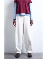 TOPSHOP - Pintuck Barrel Leg Joggers - Lyst