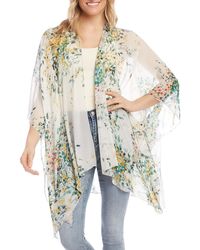 Karen Kane Floral Drape Front Wrap - Multicolour