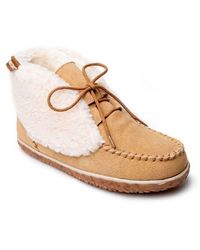 Minnetonka - Torrey Faux Fur Slipper Bootie - Lyst