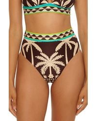 Trina Turk - Syros Banded High Waist Bikini Bottoms - Lyst