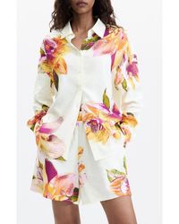 Desigual - Floral Print Button-Up Shirt - Lyst