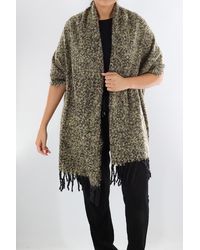 La Fiorentina - Plush Scarf With Fringe - Lyst