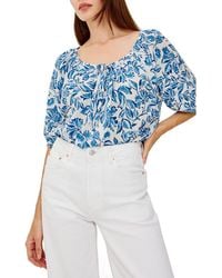 Rails - Kirstie Floral Split Neck Top - Lyst