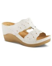 Flexus by Spring Step - Dreiser Platform Wedge Slide Sandal - Lyst