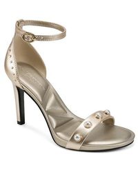 Karl Lagerfeld - Kenz Sequin Ankle Strap Sandal - Lyst