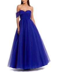 Mac Duggal - Strapless Off The Shoulder Bustier Ball Gown - Lyst