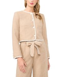 Cece - Contrast Trim Jacket - Lyst