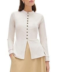 ALIGNE - Daphne Rib Cardigan - Lyst