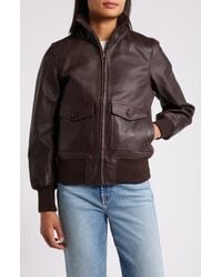 Schott Nyc - Leather Flight Jacket - Lyst