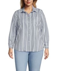 Lands' End - Cooling Button Front Shirt - Lyst
