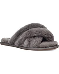 UGG - Scuffita Genuine Shearling Slide Slipper - Lyst